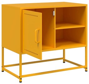 Έπιπλο Τηλεόρασης Μουσταρδί Κίτρινο 68x39x60,5 εκ. από Ατσάλι - Κίτρινο
