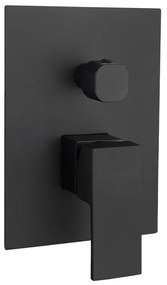 Karag Nero E02FCQ382-1BL Μίκτης Ντους 2 εξόδων Μαύρος