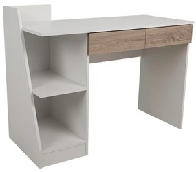Liberta TRIGOT 2 ΓΡΑΦΕΙΟ ΒΙΒΛΙΟΘΗΚΗ SONOMA ΛΕΥΚΟ 110x50xH85cm 110x50xH85cm 24-0552