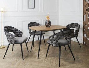 ΚΑΡΈΚΛΕΣ &amp; ΠΟΛΥΘΡΌΝΕΣ SAWYER CHAIR GREY A1 HD0360