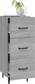 vidaXL Ντουλάπι Γκρι Sonoma 34,5x34x90 εκ. από Επεξεργασμένο Ξύλο