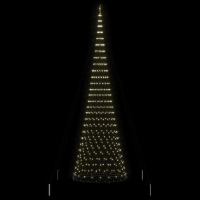 vidaXL LED Χριστουγεννιάτικο Δέντρο με βάση Θερμό λευκό 500 cm Μέταλλο