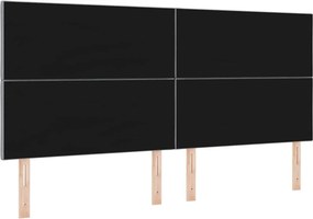 vidaXL LED κεφαλάρι Ανοιχτό γκρι 200 cm ύφασμα