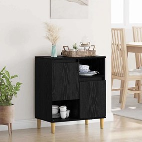 vidaXL Πλαϊνό γραφείο Μαύρη δρυς 35 x 60 x 70 εκ Επεξεργασμένο ξύλο