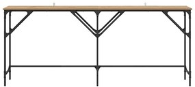 vidaXL Τραπέζι κονσόλας artisan δρυς 180 x 29 x 75 εκ