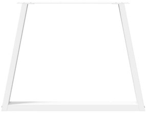 vidaXL Πόδια Τραπεζαρίας Σχήματος V 3 τεμ. Λευκά 90x(72-73,3) εκ. Ατσάλι