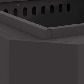 vidaXL Φωτιά Μαύρο 58 x 58 x 51 cm Κρύα έλαση από χάλυβα