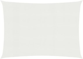 vidaXL Πανί Σκίασης Λευκό 3,5 x 4,5 μ. από HDPE 160 γρ./μ²