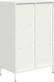 vidaXL Ντουλάπα Λευκό 68x39x103,5 εκ. από Χάλυβα