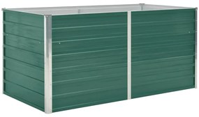 vidaXL Ζαρντινιέρα Ψηλή Πράσινη 160x80x77 εκ. Γαλβανισμένος Χάλυβας