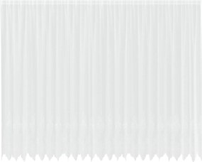 vidaXL Κουρτίνα Δαντέλας με κουρτίνες Λευκό 260 x 600 εκ Πολυεστέρας