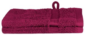 vidaXL Πετσέτες 2 pcs Μπορντώ 15 x 21 cm Βαμβάκι