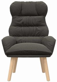 vidaXL Χαλαρωτική Πολυθρόνα Σκούρο γκρι 69 x 74 x 93 εκ. ύφασμα