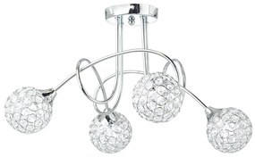 Φωτιστικό Οροφής Aca AD20120084 SKYLAR Διάφανο (Transparent)