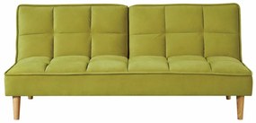 Καναπές κρεβάτι Mesa 473, Λειτουργία ύπνου, Λαχανί, Ανοιχτό χρώμα ξύλου, 178x80x88cm, Πόδια: Ξύλο,Μερικώς συναρμολογημένο