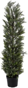 Τεχνητό Δέντρο Lemon Cypress 20152 150cm Brown-Green Globostar Polyethylene,Wood