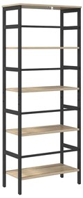 vidaXL Ράφι Βιβλίων Δρύς Sonoma 60 x 29,5 x 149 εκ Επεξεργασμένο ξύλο