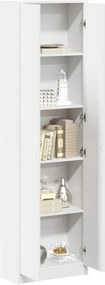 vidaXL Ντουλάπι με ράφι Λευκό 55 x 25 x 189 εκ. Επεξεργασμένο ξύλο
