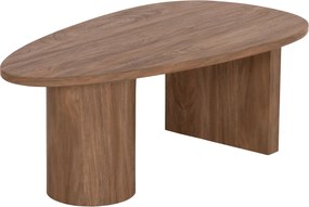 ΤΡΑΠΕΖΙ ΣΑΛΟΝΙΟΥ ΟΒΑΛ ALPER HM18327 MDF ΣΕ SONAMA ΧΡΩΜΑ 110x60x40Υεκ