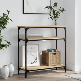 vidaXL Τραπέζι Κονσόλα Sonoma Δρυς 75x29x75 εκ. Επεξεργασμένο Ξύλο