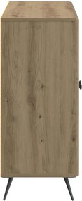 vidaXL Πλαϊνό γραφείο Artisan Δρυς 89 x 34,5 x 80 εκ