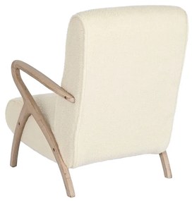 Κάθισμα Home ESPRIT Λευκό Φυσικό 57 x 55 x 85 cm