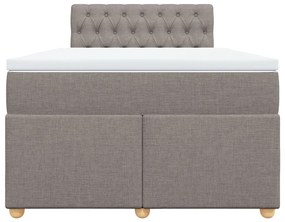 ΚΡΕΒΑΤΙ BOXSPRING ΜΕ ΣΤΡΩΜΑ TAUPE 120X190 ΕΚ. ΥΦΑΣΜΑΤΙΝΟ 3288930