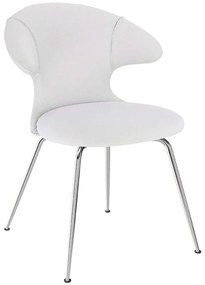 Καρέκλα Τραπεζαρίας Time Flies Horizons S 590-03C5901-2 57x59x83cm Light Grey-Chrome Umage Steel,Polyester