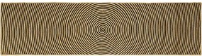 vidaXL Χαλί Περιοχής Μαύρο 80 x 300 cm Γιούτα