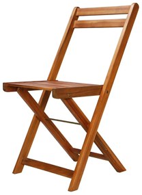vidaXL Καρέκλες Bistro Εξωτερικού Χώρου 2 τεμ. από Μασίφ Ξύλο Ακακίας