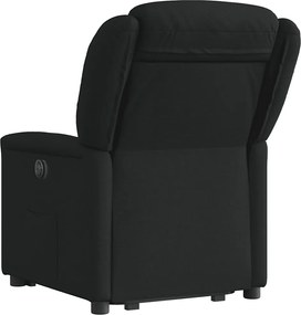 vidaXL Πολυθρόνα Ανακλινόμενη με Ανύψωση Μαύρη Υφασμάτινη
