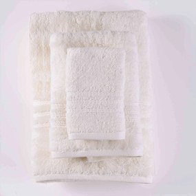 Πετσέτα Προσώπου Aria 7 Cream Ρυθμός Προσώπου 50x90cm 100% Βαμβάκι