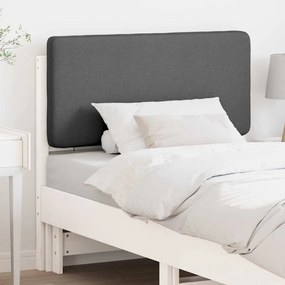 vidaXL Ταπετσαρισμένο κεφαλάρι Λευκό και Ανοιχτό Γκρι 75 cm