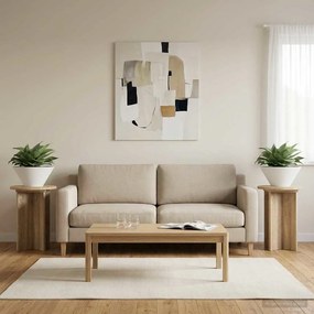 vidaXL Βάση φυτών 2 τεμ. Sonoma Δρυς Ø29,5 x 40 εκ. Επεξεργασμένο Ξύλο