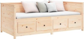 vidaXL Κρεβάτι ημέρας χωρίς στρώμα 75x190 cm Στερεό ξύλο πεύκο