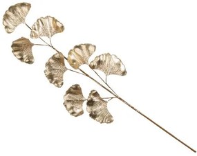 Beauty Home ΚΛΑΔΙ GINKGO ΣΕΤ  ΧΡΥΣΟ ΜΕ ΓΚΛΙΤΕΡ 53CM