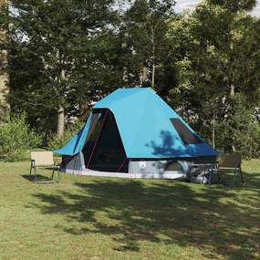 vidaXL Οικογενειακή Σκηνή Τίπι με στέγη Μπλε 466 x 310 x 240 εκ.