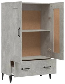 vidaXL Ντουλάπι Γκρι Σκυροδέματος 70x31x115 εκ. από Επεξεργασμένο Ξύλο