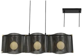 Φωτιστικό Οροφής - Ράγα HM843P85BK 3ΧΕ27 D27XH120 Black Aca Decor Metal