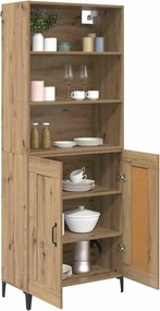 vidaXL Highboard 2 pcs artisan δρυς 69,5 x 34 x 180 εκ.