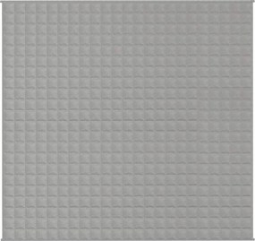 vidaXL Κουβέρτα Βαρύτητας Γκρι 220 x 240 εκ. 15 κ. Υφασμάτινη
