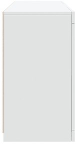 vidaXL Μπουφές με LED Λευκός 123 x 37 x 67 εκ.
