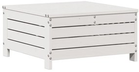 vidaXL Σαλόνι Κήπου Σετ 5 Τεμαχίων Λευκό Μασίφ Ξύλο Πεύκου &amp; Μαξιλάρια