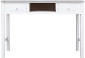 vidaXL Γραφείο Λευκό 110 x 45 x 76 εκ. Ξύλινο