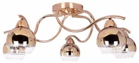 Φωτιστικό Οροφής Πολύφωτο Aca Alien TNK81444CG5H Copper/Gold