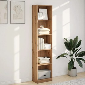 vidaXL Βιβλιοθήκη από Τεχνητό Δρυ 40 x 24 x 176 εκ. από Τεχνητό Ξύλο
