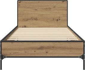 vidaXL Κρεβάτι με Κεφαλάρι Artisan Δρυς 80 x 200 cm Επεξεργασμένο Ξύλο
