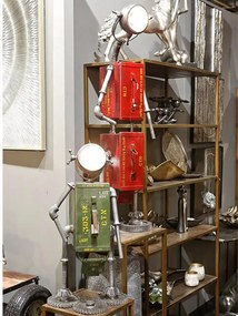 EXTREME INTERIOR DESIGN LAMP ROBOT IRON RED E27 MAX.60W 74940