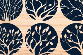 Intra απο ξύλο plywood 3mm-4mm πάχος - Πακέτο Cricut Tree Decor Art Wall Art  Δίασταση 40x50 cm INTRAFABR-69676395