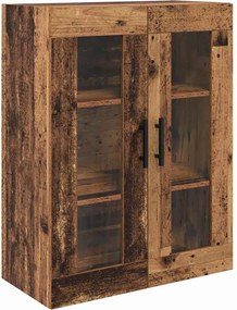 vidaXL Highboard με συρτάρι 2 pcs Παλιό Ξύλο Επεξεργασμένο ξύλο